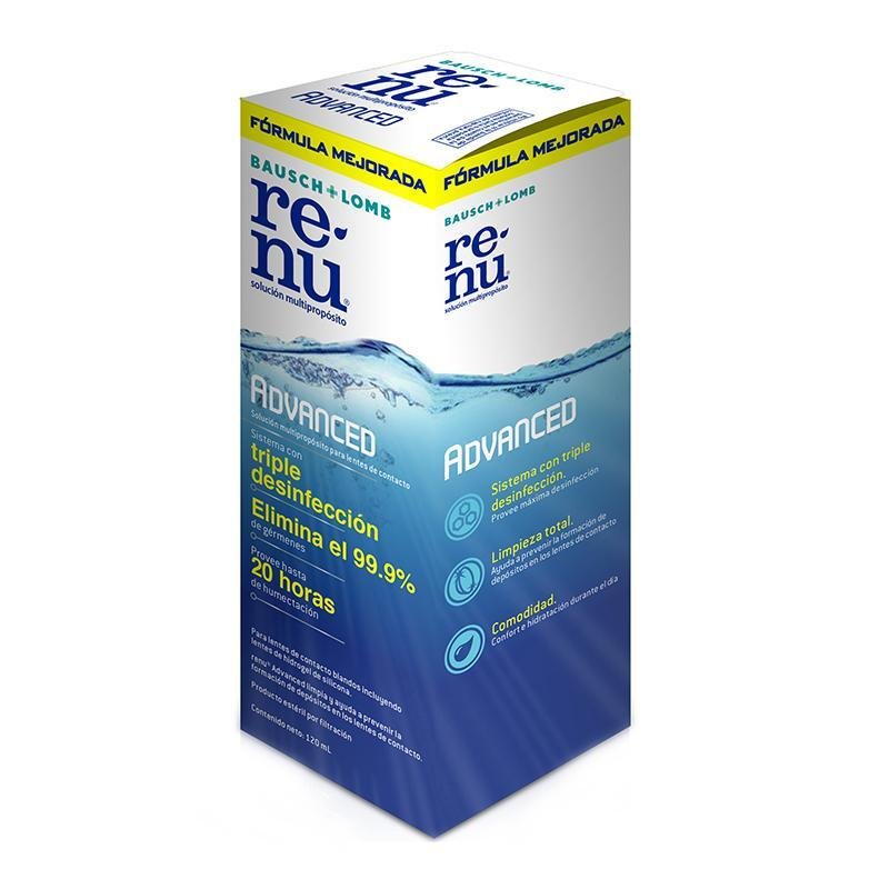 Baush & Lomb Renu Advance Solución Multiproposito 120ml - Farmacias Arrocha