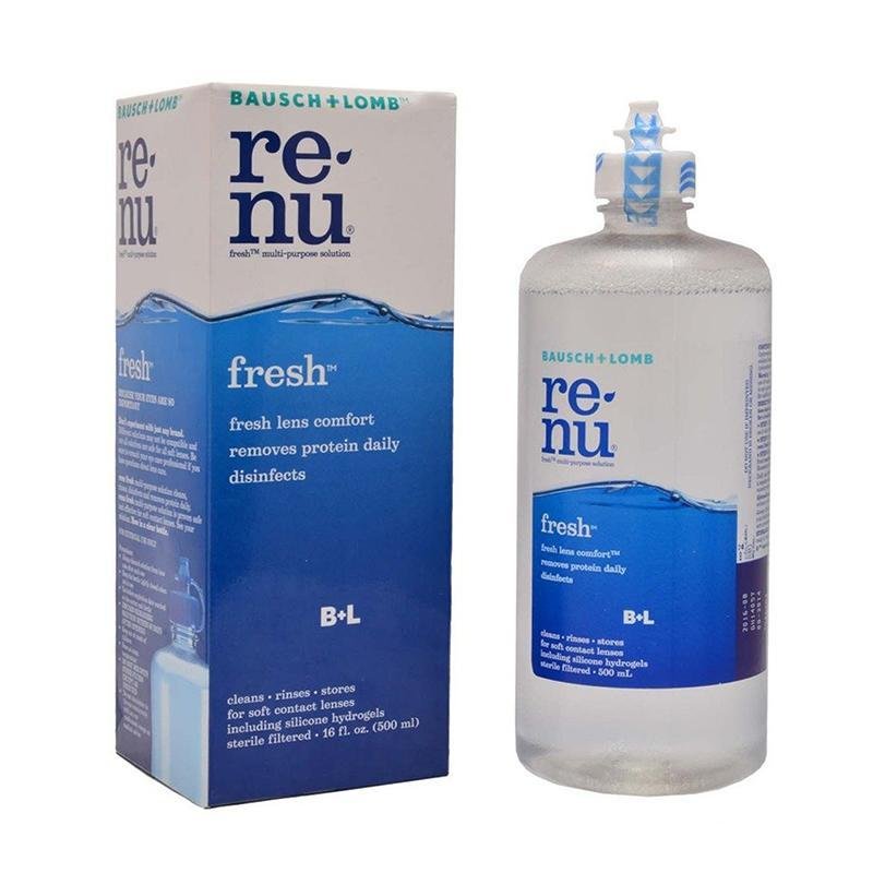 Baush & Lomb Renu Fresh Solución Multipropósito 500ml - Farmacias Arrocha
