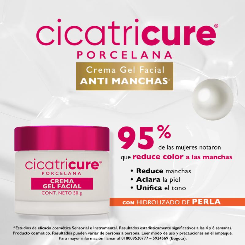 Cicatricure Porcelanaâ Crema Gel Fac 50G C6 - Farmacias Arrocha