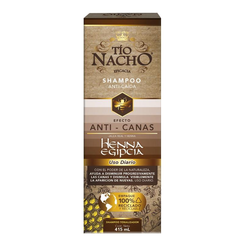 Tío Nacho Shampoo Sustentable Henna Glbâ  415Ml/12 - Farmacias Arrocha