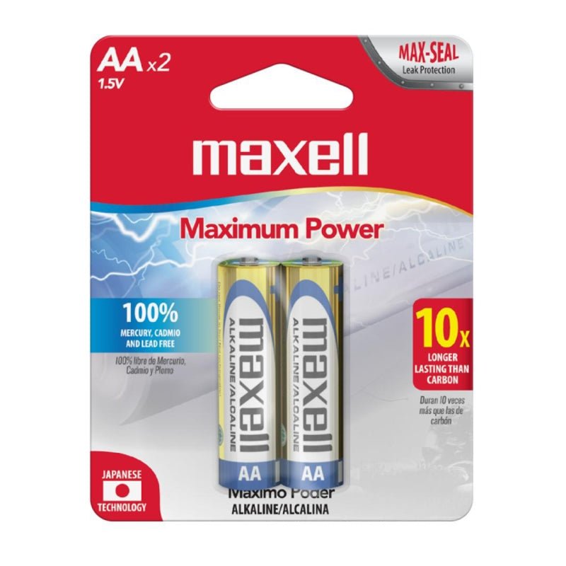 Maxell Batería Alcalina AA 2U - Farmacias Arrocha