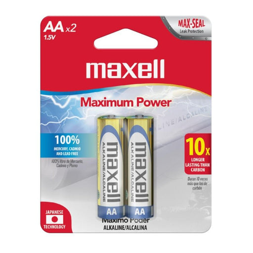Maxell Batería Alcalina AA 2U - Farmacias Arrocha