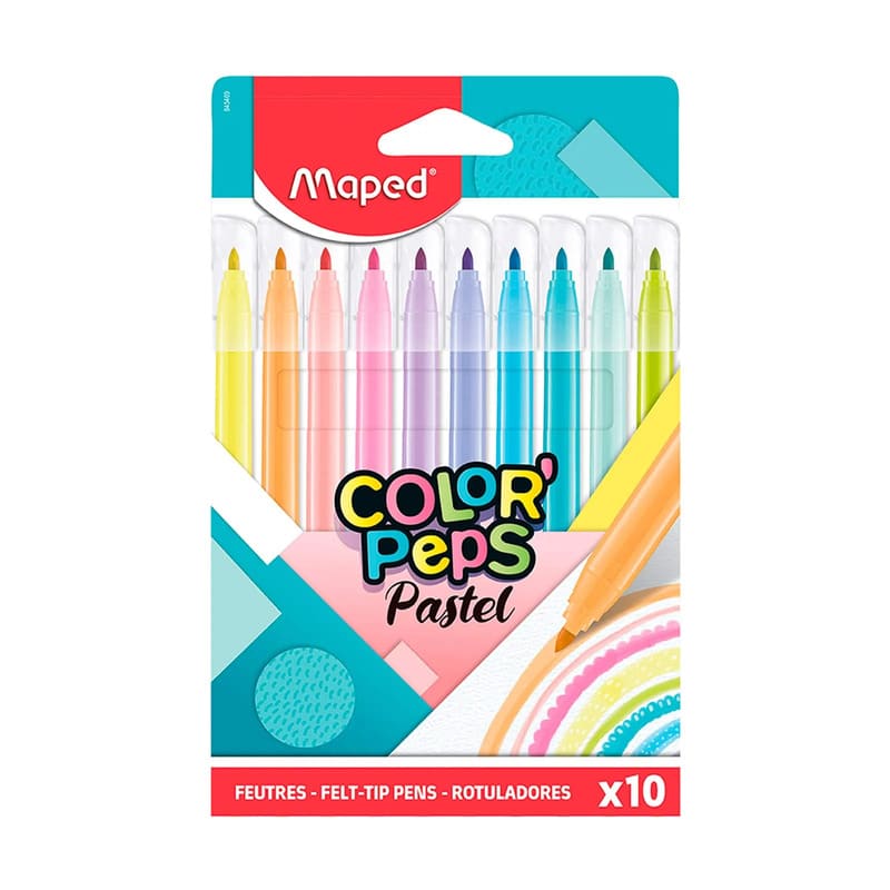 Maped Marcador Pastel 10 Und - Farmacias Arrocha