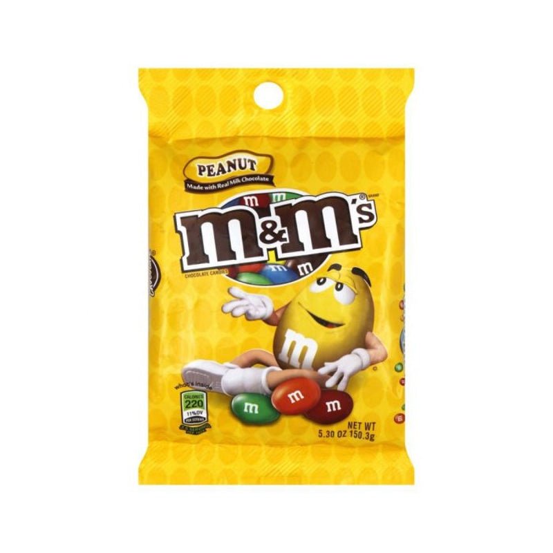 M&M Peanuts Peg Pack 5.3Oz - Farmacias Arrocha