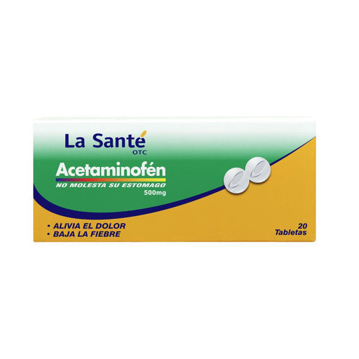 Acetaminofen 500Mg X 20 Tabletas - Farmacias Arrocha