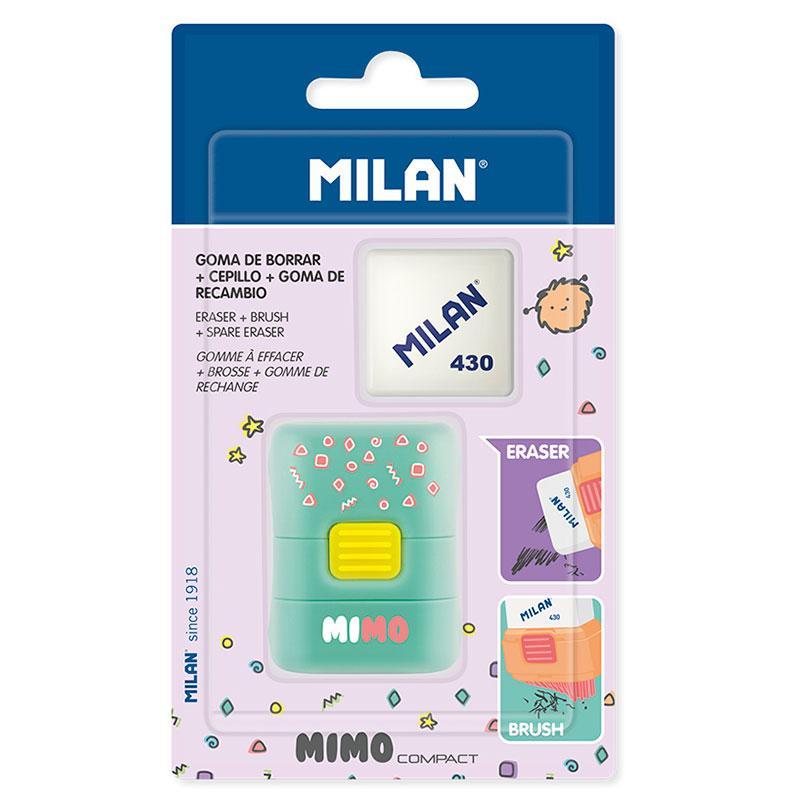 Milan Blister Eraser&Brush Compact Mimoy Goma - Farmacias Arrocha