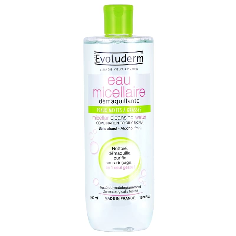 Evoluderm Micellar Water Combination Skins 500Ml - Farmacias Arrocha