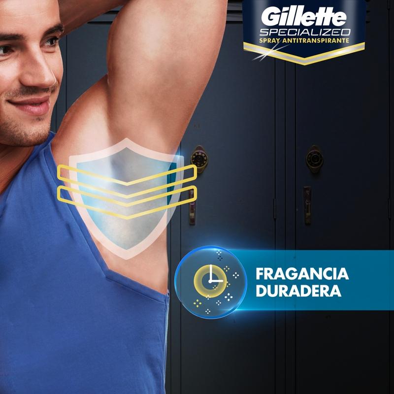 Spray Antitranspirante Gillette Specialized Sport Peak 93 g - Farmacias Arrocha
