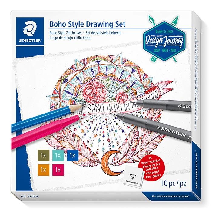Staedler Set Boho Style Drawing - Farmacias Arrocha