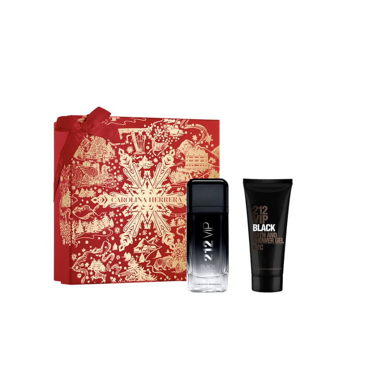 Carolina Herrera 212 Vip Black 100 Ml Edp Y Gel De Ducha 100 Ml - Farmacias Arrocha