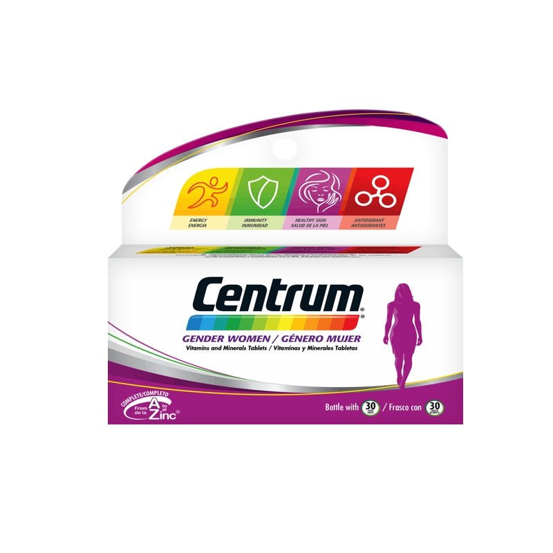 Centrum Genero Mujer 30 Tabletas - Farmacias Arrocha