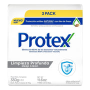 Jabón de Tocador Antibacterial Protex Limpieza Profunda 110 g 3 Pack - Farmacias Arrocha