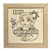 Fun Craft Cuadro De Madera Para Pintar Rapunzel - Farmacias Arrocha
