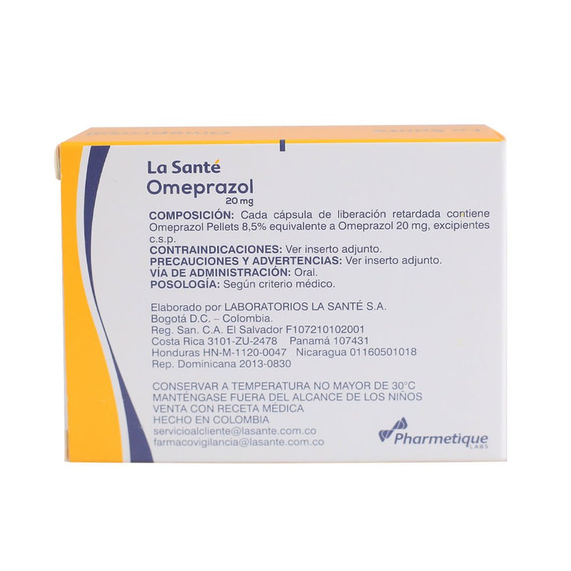 Omeprazol 20 mg de 30 Cápsulas - Farmacias Arrocha