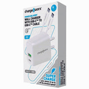 Chargeworx Kit Cargador De Pared Con Entrada USb Y Tipoc C Con Cable Tipo C 6Ft - Farmacias Arrocha