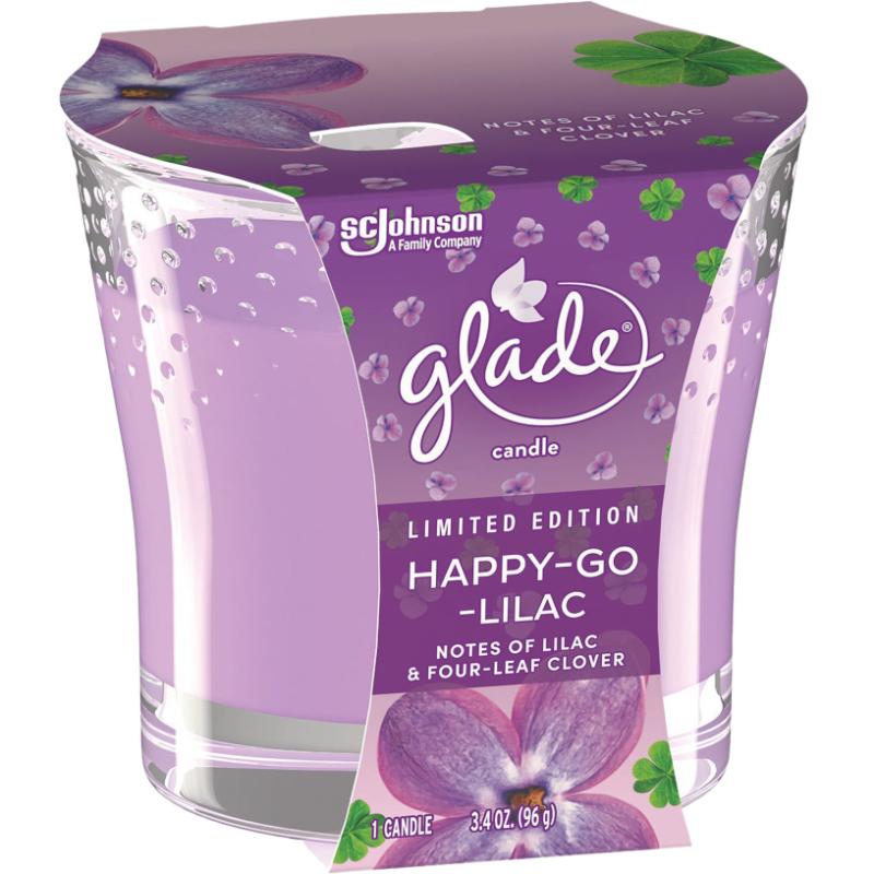 Glade 1 Wick Candle 3.48Oz Happy Lilac - Farmacias Arrocha