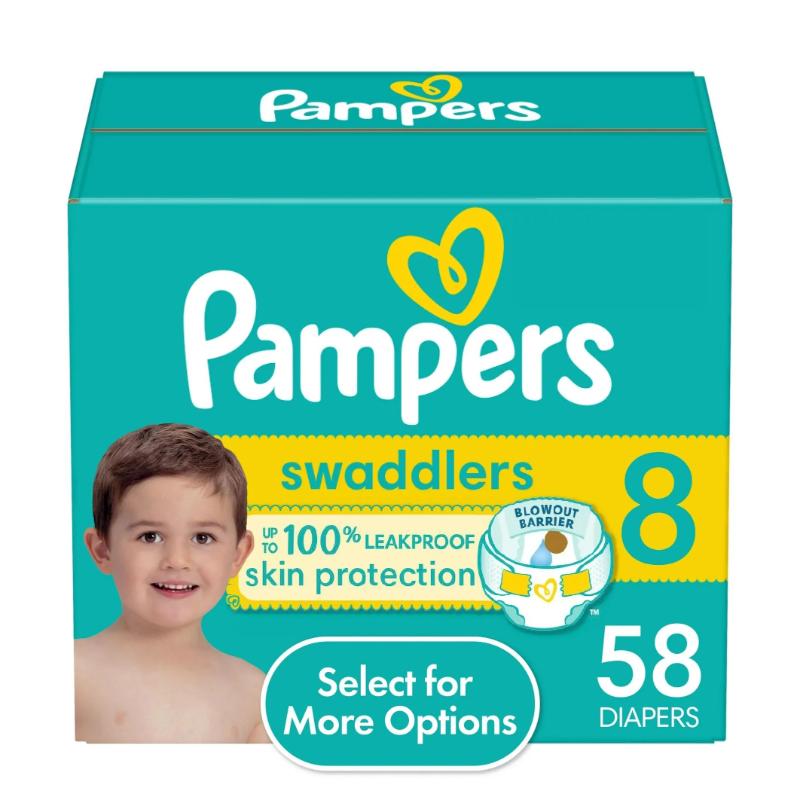 Pampers Swaddlers Talla 8 Super 58 Un - Farmacias Arrocha
