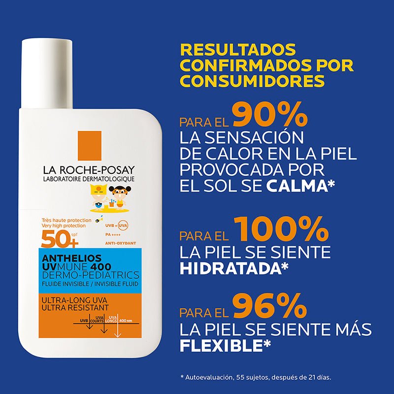 La Roche Posay Anthelios Dermo - pediatrico Fluido UVMune 400 SPF 50+ 50ml - Farmacias Arrocha