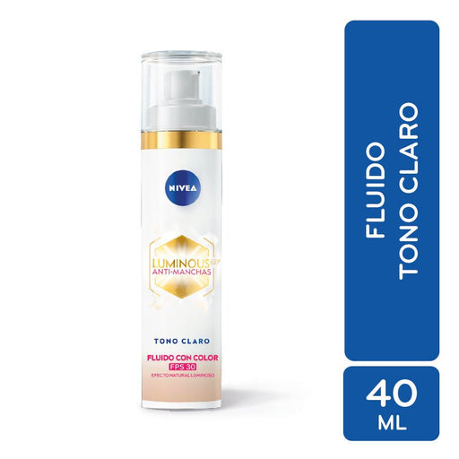 Nivea Face Flu Tono Claro FPS30 40ML - Farmacias Arrocha