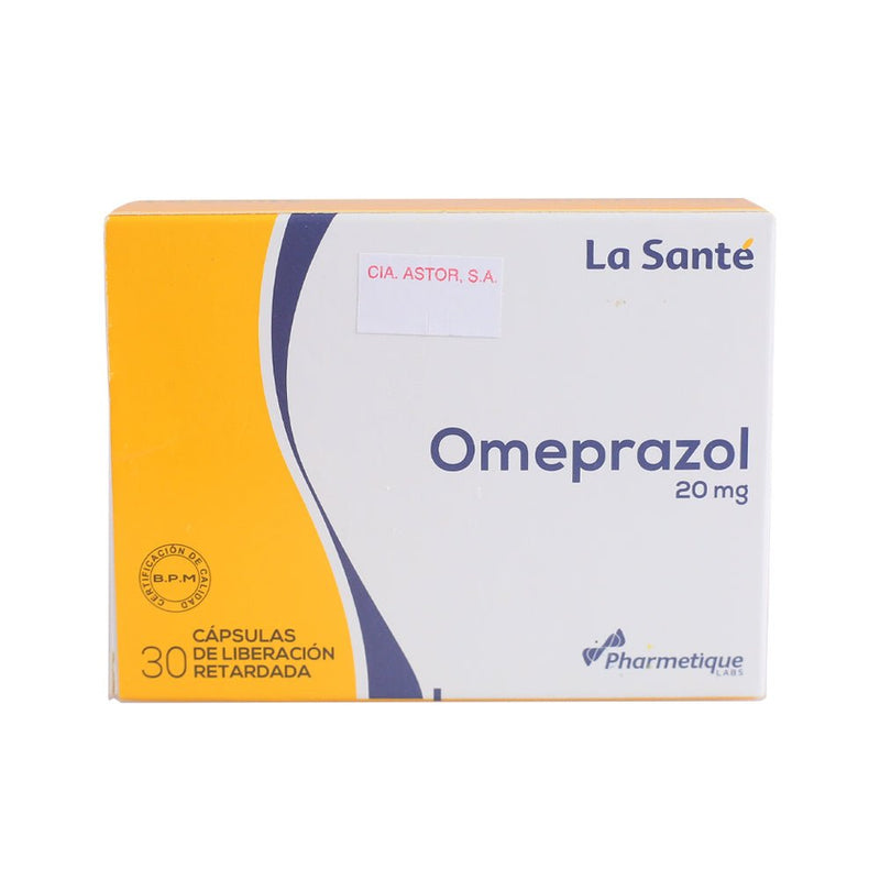 Omeprazol 20 mg de 30 Cápsulas - Farmacias Arrocha