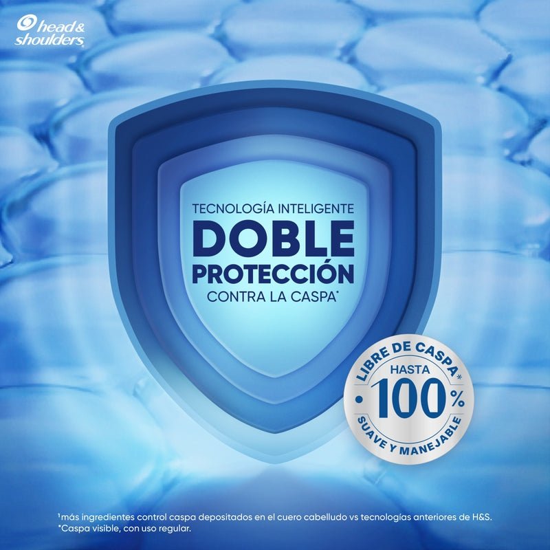 Shampoo Control Caspa Head & Shoulders Suave Y Manejable 2 En 1 375 ml + 180 ml Pack 2 Unidades - Farmacias Arrocha