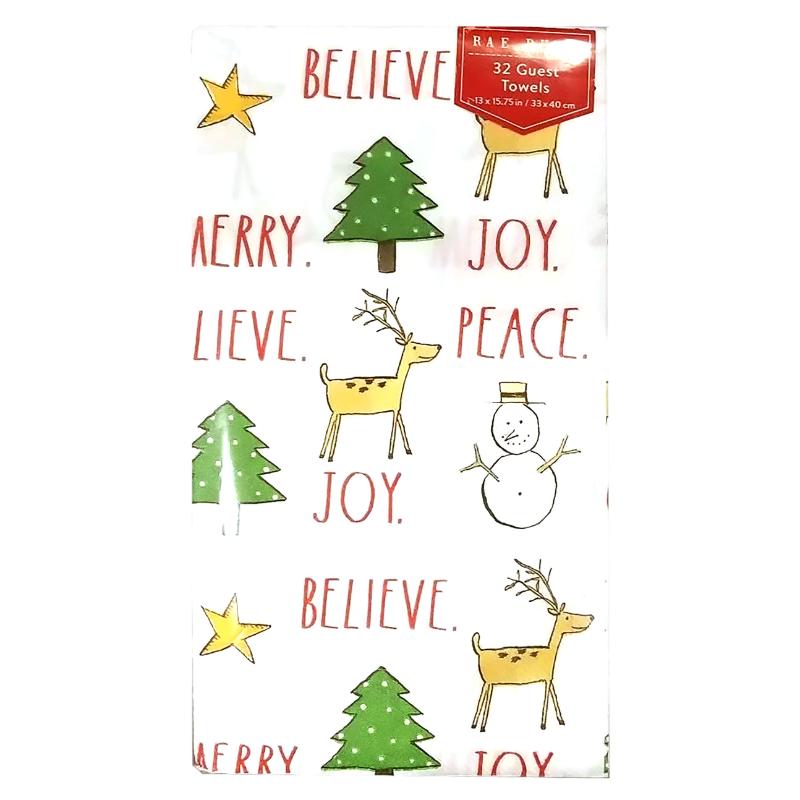 Servilleta Diseño Navideño Blanca 33x40cm - Farmacias Arrocha