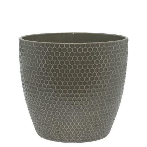 Pote De Ceramica Taupe 16x16.5 - Farmacias Arrocha