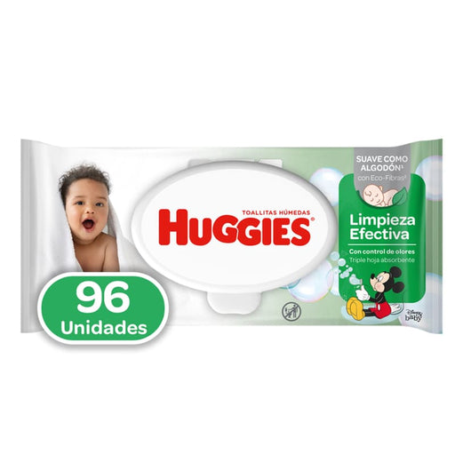 Toallas Húmedas Huggies Limpieza Efectiva 96U - Farmacias Arrocha