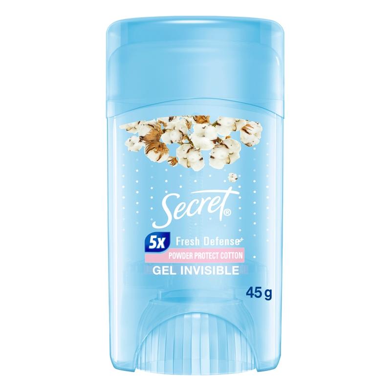Gel Invisible Antitranspirante Secret Powder Protect Cotton 45 g - Farmacias Arrocha