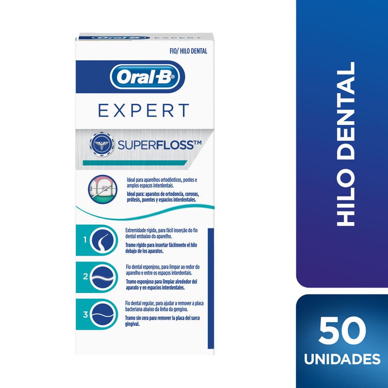 Hilo dental Oral - B Expert Super Floss 50 Unidades - Farmacias Arrocha