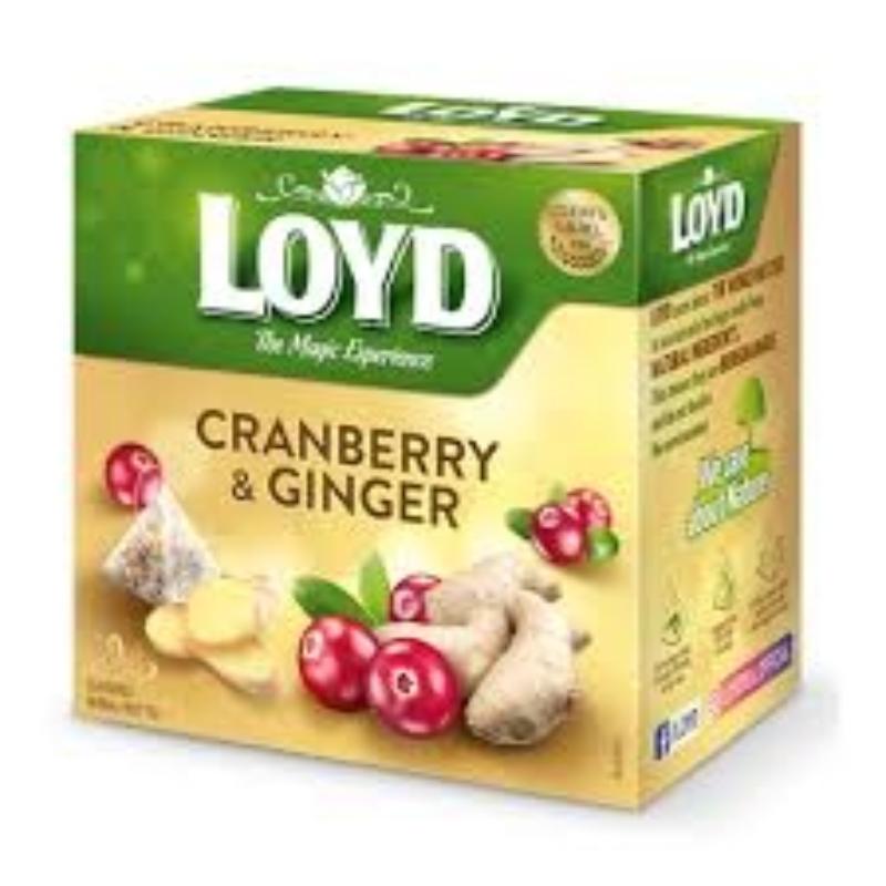 Loyd Cranberry And Ginger Flavoured Fruit Infusion - Farmacias Arrocha