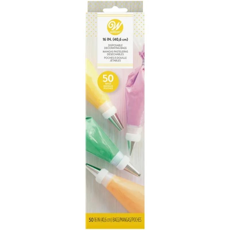 Wilton Bolsas Desechables Decoración De Pasteles 16" 50 U - Farmacias Arrocha