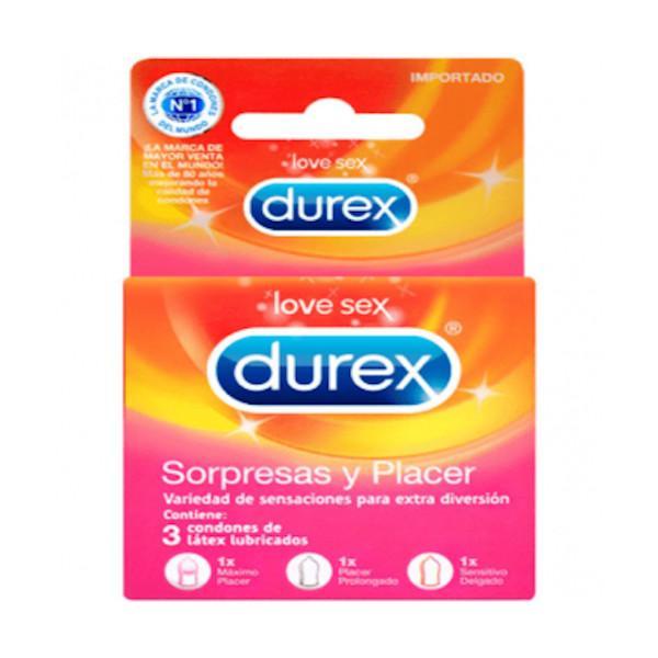 Durex Sorpresas Y Placer 3Pz - Farmacias Arrocha