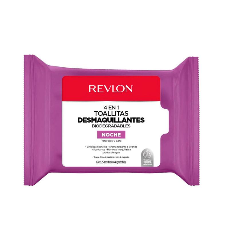 Revlon Toallitas Desmaquilla Noche 25Pzs - Farmacias Arrocha