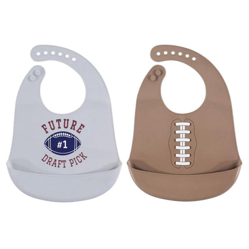 Set de 2 Baberos De Silicona Modelo Footbal Americano - Farmacias Arrocha