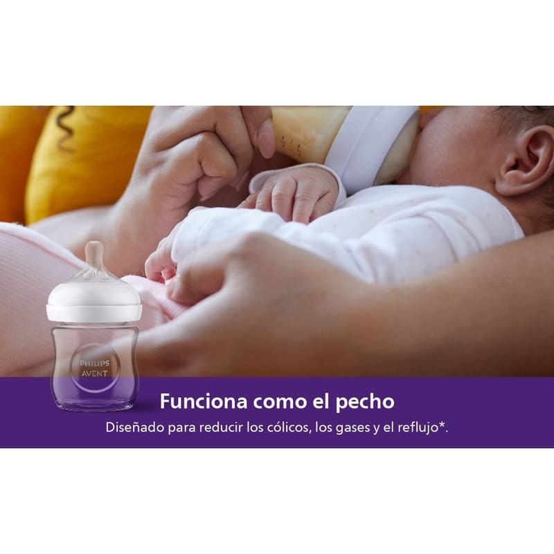 Avent Biberón De Cristal Natural Response 4Oz. - Farmacias Arrocha