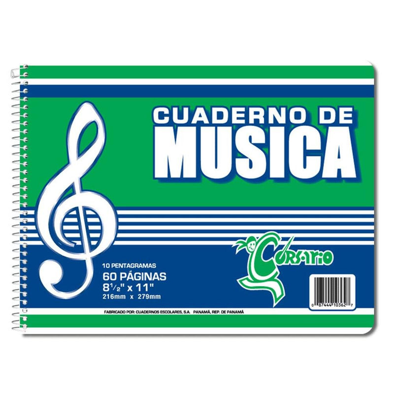 Corsario Libreta Espiral Musica Senc (40) - Farmacias Arrocha