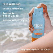 Isdin Fotoprotector Transparent Spray Wet Skin Spf50 250Ml - Protector Solar Corporal - Farmacias Arrocha