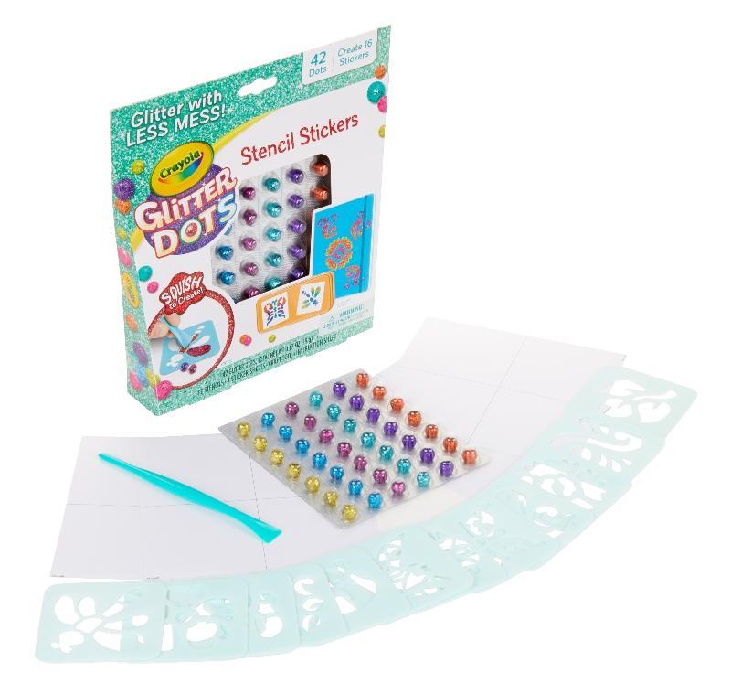 Crayola Glitter Dots Sticker Stencils - Farmacias Arrocha