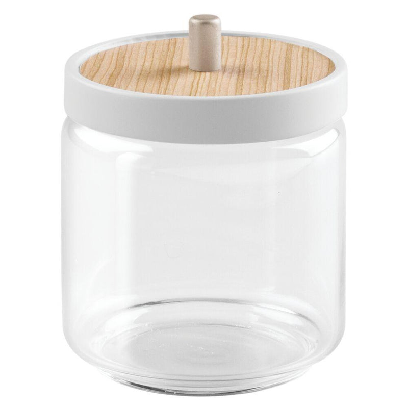 iDesign Envase De Vidrio Y Bamboo Para Tocador - Farmacias Arrocha