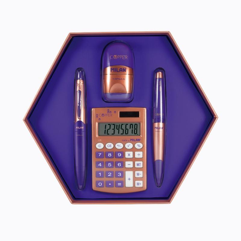 Milan Caja De Regalo Escolar Copper Lila - Farmacias Arrocha