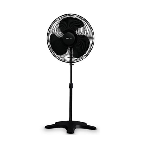 Fresh Air 16In Stand Fan Plastic Grill Black (Abanico) - Farmacias Arrocha