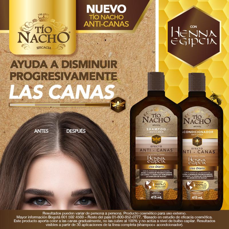 Tío Nacho Shampoo Sustentable Henna Glbâ  415Ml/12 - Farmacias Arrocha