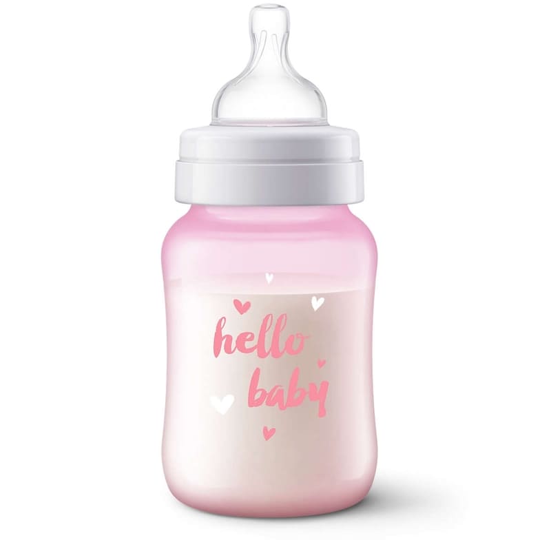 Avent Biberon Anticolico Decorado Rosado 9Oz - Farmacias Arrocha