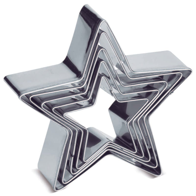 Metaltex Moldes Para Cortar Galletas Estrella 5Pzas - Farmacias Arrocha
