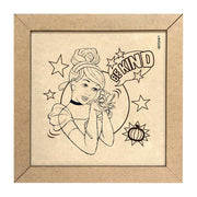 Fun Craft Cuadro De Madera Para Pintar Princesas - Farmacias Arrocha