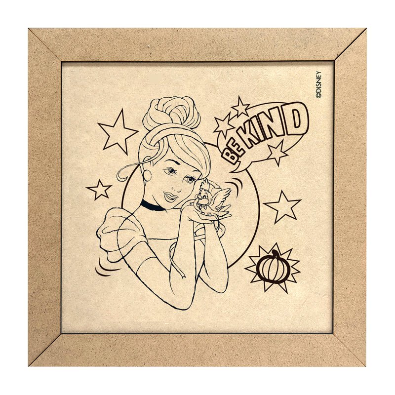 Fun Craft Cuadro De Madera Para Pintar Princesas - Farmacias Arrocha