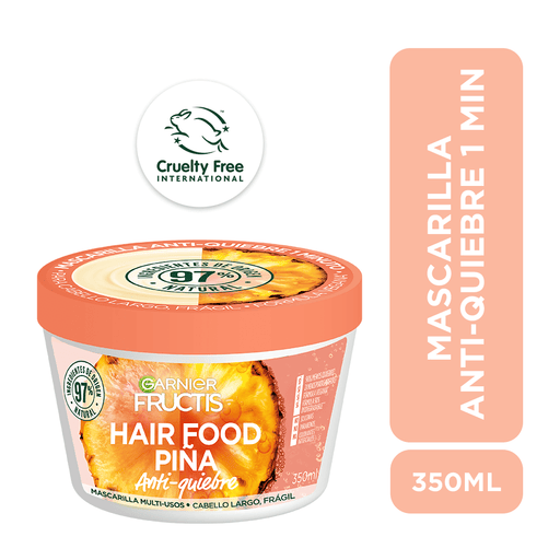 Mascarilla Mascarilla Anti - Quiebre Garnier Fructis Hair Food Piña GARNIER FRUCTIS 350 Ml - Farmacias Arrocha