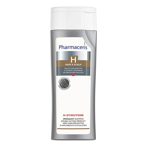 Pharmaceris H - Stimutone Champú doble acción prevención de canas y para estimular el crecimiento del cabello 250 ml - Farmacias Arrocha