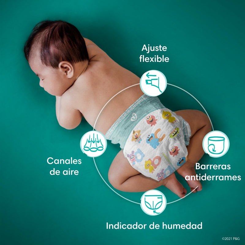Pañales Pampers Baby Dry Talla 3, 104 unidades - Farmacias Arrocha